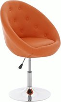 Chaise - Fauteuil - Oranje - Cuir artificiel