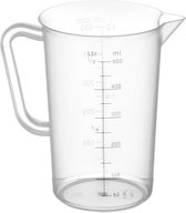 Veluw Maatbeker 0,5 Liter - Kunststof Maatkan - Ø9 x (H)14cm