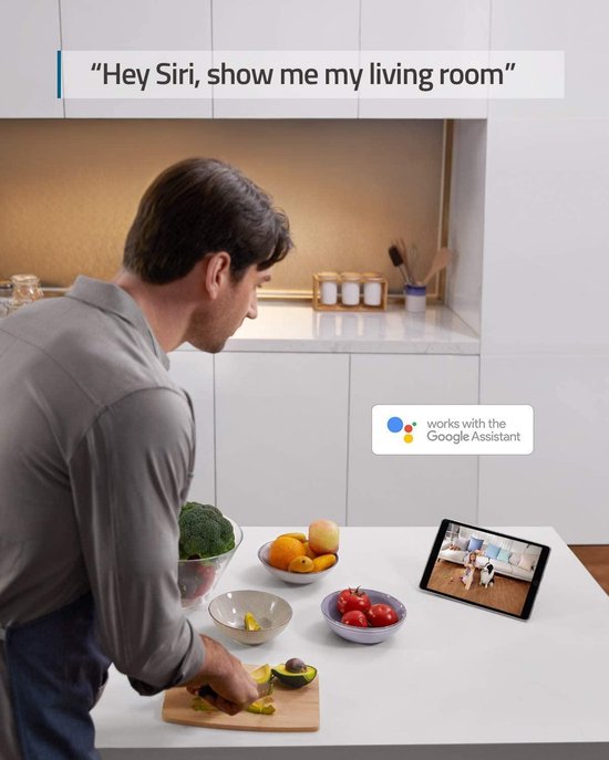 Eufy by Anker 2K Indoor bewakingscamera - IP-camera met WLAN -  Persoonsherkenning - Spraakassisten - Nachtzicht - Dubbelzijdige audiofunctie - Beveiligingscamera voor binnen — afbeelding 3