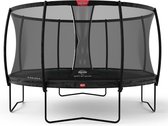 BERG Trampoline Champion Black Limited Edition + Safetynet Deluxe 430 cm - met Airflow en TwinSpring - zwart