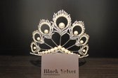 Mooie tiara, kroon, bruid, prinses, haaraccessoire, luxe diadeem, Haarpin, bloemen, haarpin, strass, koningin, maangodin, godin