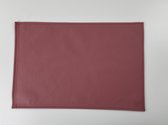 2x Monaco XL Placemat Blush Pink - lederlook - Roze - rechthoek - Kunstleder - Extra grote placemat - 48x35cm