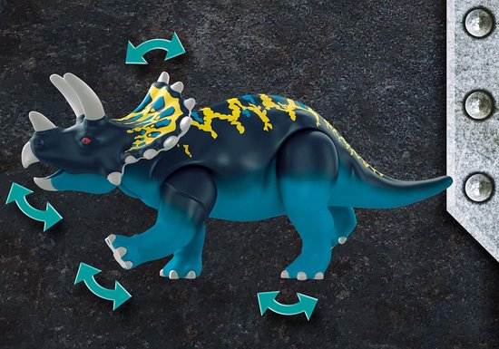 PLAYMOBIL Dino Rise Triceratops: razernij rond de legendarische stenen - 70627 - PLAYMOBIL