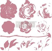 Re-Design with Prima Decor Clear-Cling Stamps 12x12 Inch Mystic Rose.