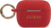 Guess Siliconen Cover Hoesje Airpods Pro - Rood
