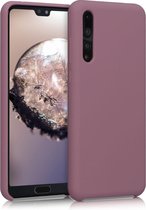kwmobile telefoonhoesje voor Huawei P20 Pro - Hoesje met siliconen coating - Smartphone case in pruim