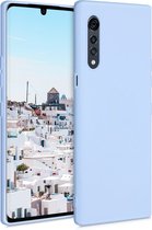kwmobile telefoonhoesje voor LG Velvet - Hoesje voor smartphone - Back cover in mat lichtblauw