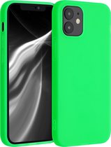 kwmobile telefoonhoesje geschikt voor Apple iPhone 12 mini - Hoesje voor smartphone - Back cover in neon groen