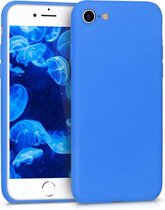 kwmobile telefoonhoesje geschikt voor Apple iPhone SE (2022) / iPhone SE (2020) / iPhone 8 / iPhone 7 - Hoesje voor smartphone - Back cover in neon blauw