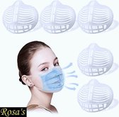 Mondkapje 3D Airframe Mondmasker houder-3D Inlay Face Mask Silicon, Wasbaar (1x = 10 stuks )