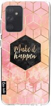 Casetastic Samsung Galaxy A52 (2021) 5G / Galaxy A52 (2021) 4G Hoesje - Softcover Hoesje met Design - Make It Happen Print