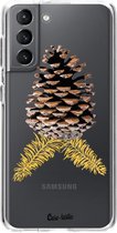 Casetastic Samsung Galaxy S21 4G/5G Hoesje - Softcover Hoesje met Design - Pinecone Print