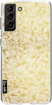 Casetastic Samsung Galaxy S21 Plus 4G/5G Hoesje - Softcover Hoesje met Design - Abstract Pattern Gold Print