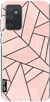 Casetastic Samsung Galaxy A72 (2021) 5G / Galaxy A72 (2021) 4G Hoesje - Softcover Hoesje met Design - Rose Stone Print