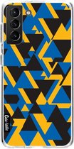 Casetastic Samsung Galaxy S21 Plus 4G/5G Hoesje - Softcover Hoesje met Design - Mixed Triangles Print