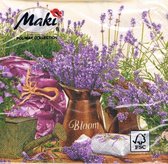 Maki - Servetten - 33 x 33 - Lunchservetten - Serie Lavendel