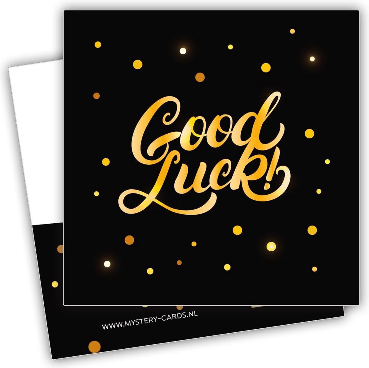 Mystery Card Good Luck - (Veel geluk gewenst) - Kaart met geheime boodschap