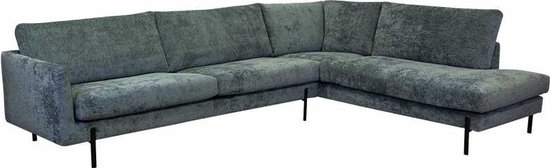 Loungebank chaise longue rechts Flyta | Feel Me Airy blauw 13 | 3,06 x 2,35 mtr breed