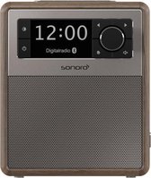 SONORO EASY V2 - Draagbare DAB+ Radio + Bluetooth - Walnoot