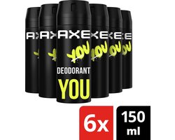AXE Deodorant Bodyspray - You - met een onweerstaanbare geur - 6 x 150 ml