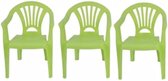 3x Kinderstoelen groen - tuinmeubels- stoelen voor kinderen - stoel kind - L&B luxurys