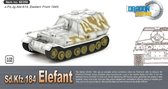 The 1:72 ModelKit of a Elefant S.PZ.JG.ABT.614 Eastern Front 1945.

Fully assembled model

The manufacturer of the kit is Dragon Armor.This kit is only online available.