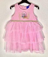 Disney Frozen jurk feestjurk velours/tule roze maat 104