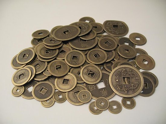 Chinese geluksmunten klein (50 stuks)  - NatuurDirect