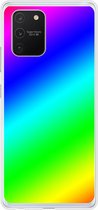 Samsung Galaxy S10 Lite - Smart cover - Rainbow - Transparante zijkanten