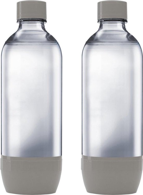 SodaStream Duopack drinkfles - 1 L - 2 stuks - Grijs