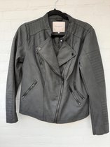 Only Carmakoma Carsherry Bikerjasje Donker-grijs Maat 42