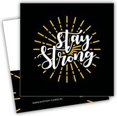 Restez Strong - (Gardez-vous fort) | Carte mystère | Carte avec message secret