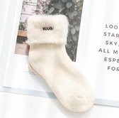 Easylux® SoftSocks™ - Warme sokken - 2 Paar - One size - Fleece - Wit