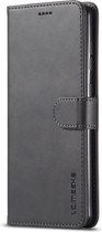LC.IMEEKE Luxe Book Case - Geschikt voor Samsung Galaxy A51 Hoesje - Zwart
