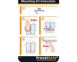 Travelsafe Klamboe bevestigingsset - ophangen zonder boren - hergebruik