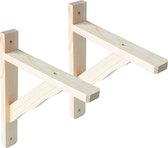AMIG Plankdrager – 2 stuks – 280 x 220mm – Hout – 2 x 95kg – Pijnboom