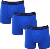 UOMO 3-Pack heren boxershorts Bleu maat L