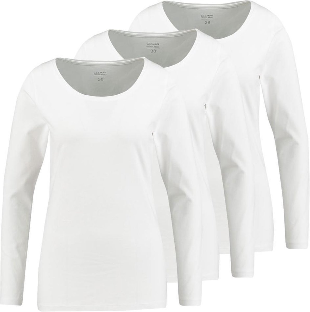 Wit shirt lange mouwen dames hotsell