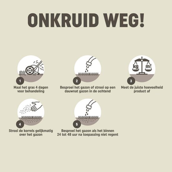 Pokon Onkruid Weg! - 800gr - Onkruidverdelger - Geschikt voor 40m² - Onkruidbestrijder van Merkloos	 — afbeelding 3