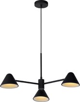 Lucide DEVON - Hanglamp - Ø 65 cm - LED - 3x3,3W 3000K - Zwart