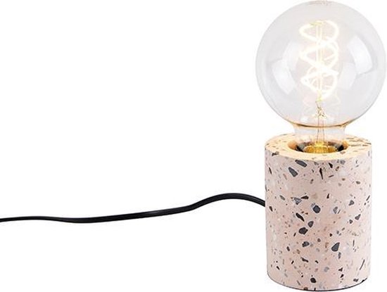 QAZQA baranda - Lampe de table - 1 lumière - H 10 cm - Rose
