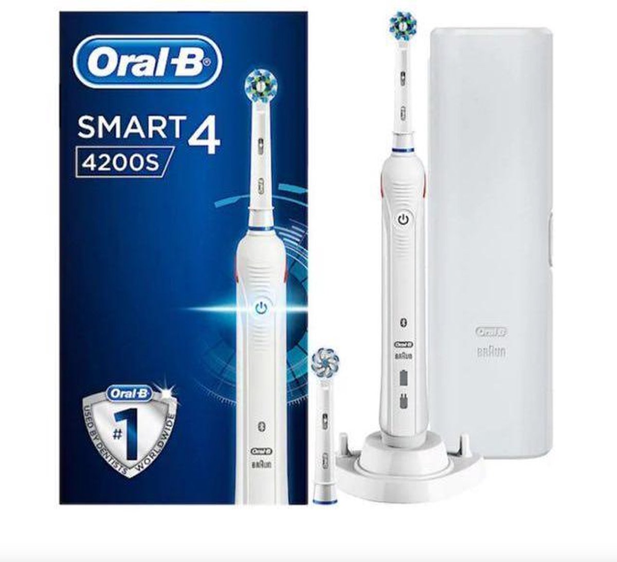 voetstappen Ultieme semester Oral-B Smart 4200s - Elektrische Tandenborstel - Wit | bol.com
