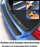 Carbone Look Protect Foil Pare - chocs arrière Bumper Vw Golf 6 hayon et coffre Variant entrée de gamme Tsi Gti Fsi Dsg R20 R Line