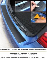 Carbon Look Bescherm Folie Achterbumper Bumper Vw Passat Sedan en Variant Kofferbak Instap Tsi Gte Tdi Dsg R Line