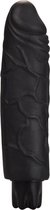 Realistic Skin Vibrator - Regular - Black - Realistic Vibrators - black - Discreet verpakt en bezorgd