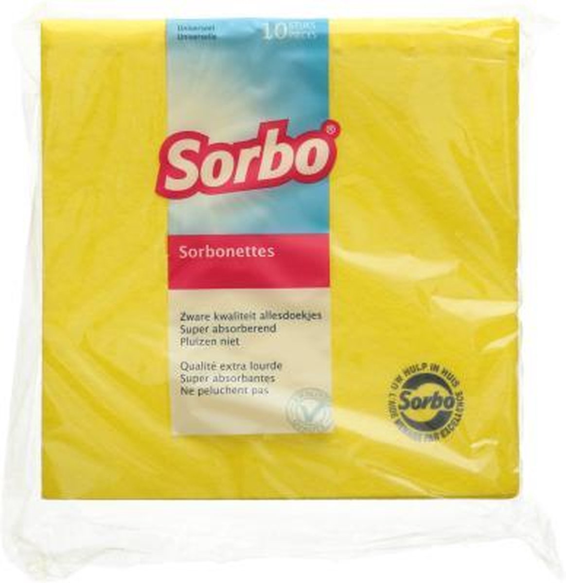 Sorbo Sorbonettes - Geel - 38x38cm - 20 stuks (2x10)