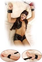 Bed Bindings Restaint Kit - Cuffs - black - Discreet verpakt en bezorgd