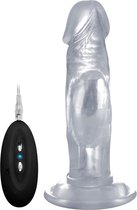 Vibrating Realistic Cock - 6 Inch - Transparent - Realistic Vibrators - transparent - Discreet verpakt en bezorgd