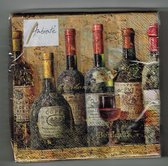 Ambiente - servetten -Best Wines -  25 x 25 cm