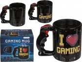 gaming mok heat activated / reageert op warmte / joystick mug / thermisch effect / kado / kerst cadeau / gamen / gadget
